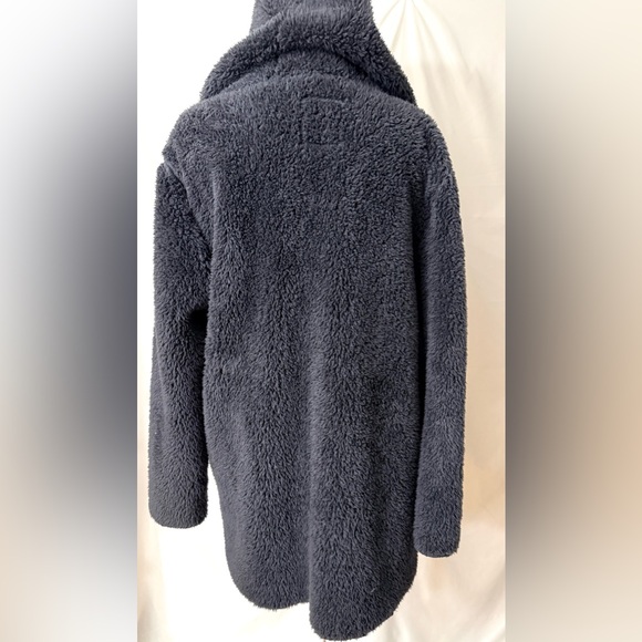 PINK Victoria’s Secret Oversized Faux Sherpa Hooded Cardigan Jacket Size XS/S - Picture 7 of 10